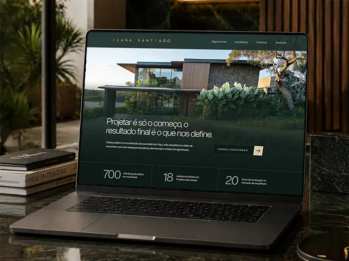 Projeto de portfólio de arquitetura de Ilana Santiago